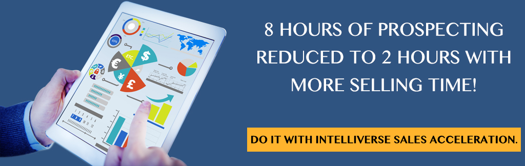 8 hours of prospecting reduced to 2 hours with more selling time